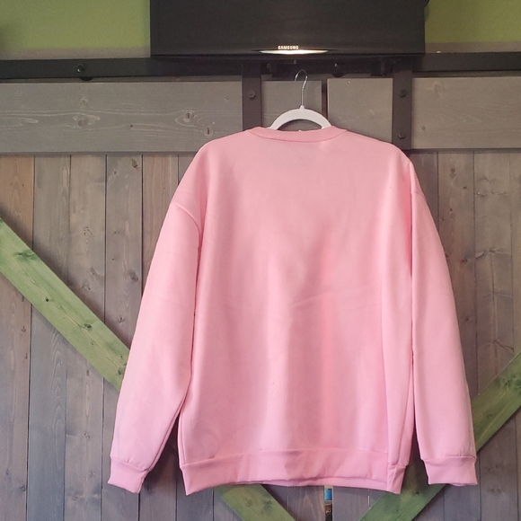 Pink Sweatshirt with Heart Design - Picture 3 of 3